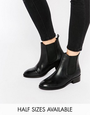 asos attribute leather chelsea ankle boots DDQFUEI