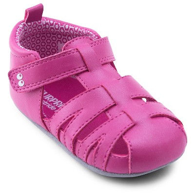 baby shoes baby girlsu0027 surprize by stride rite® summer fisherman sandal mini shoes -  pink MWQHGOU