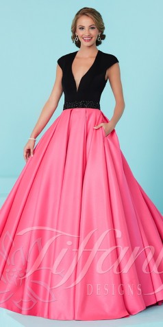ball gown prom dresses simple v neck ball gown tiffany 16200 - tiffany designs - 16200 EXXTAEH
