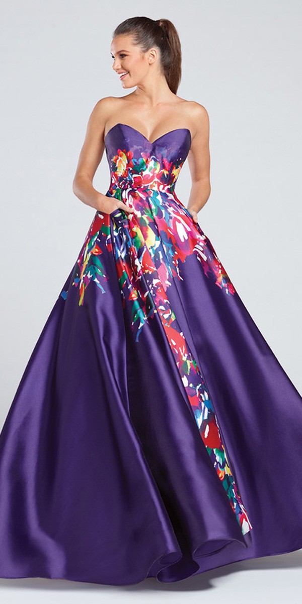 ball gown prom dresses unique print sweetheart ball gown ellie wilde - ellie wilde - ew117003 HNHRNFJ
