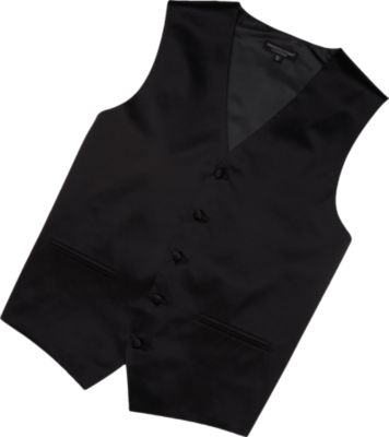 black vest pronto uomo black silk vest - menu0027s formal vests u0026 cummerbunds | menu0027s  wearhouse YADIQFG