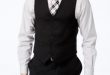 black vest tommy hilfiger black solid classic-fit vest LGXCUHY