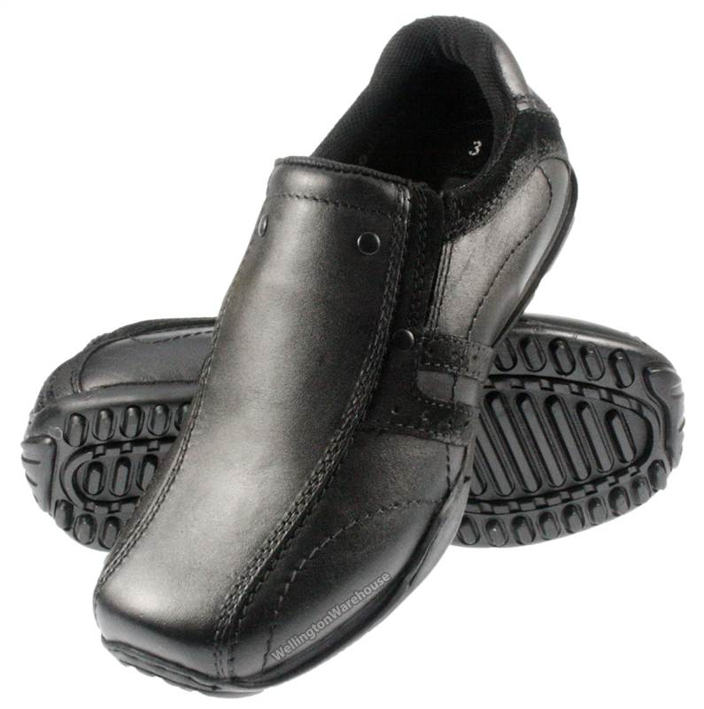 boys redtape walkham casual black leather school shoes uk 1 2 | ebay MKVSMGC