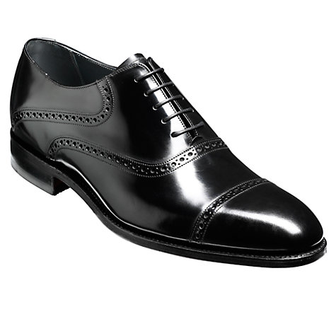 buy barker wilton goodyear welt leather oxford shoes, black online at  johnlewis.com ... JULQJVH