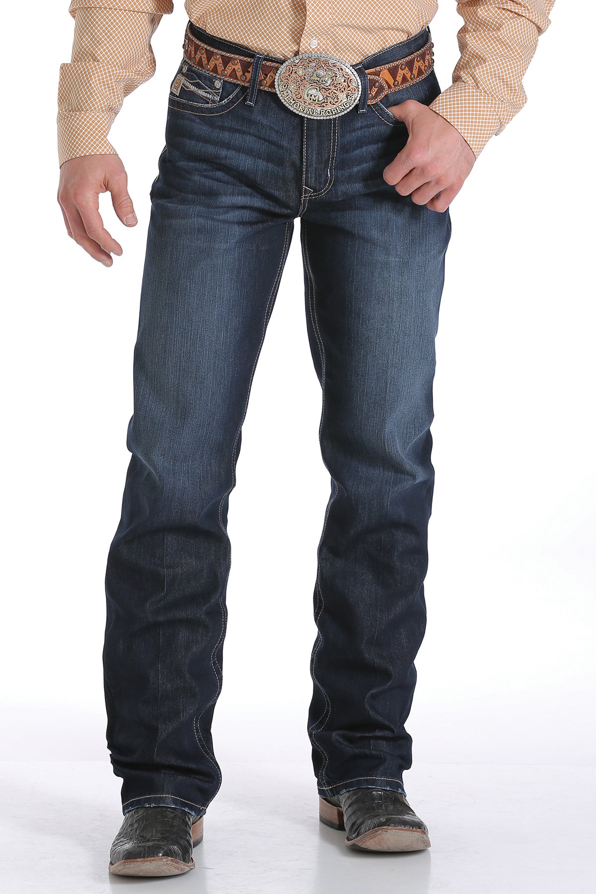 cinch jeans mens relaxed fit march grant jeans - dark stonewash BHUHWKJ