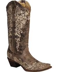 cowgirl boots womenu0027s embroidered boots WPKYTJZ