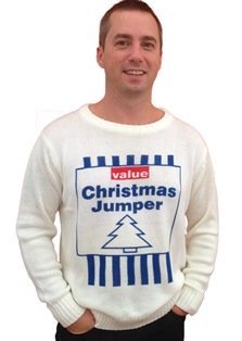 funny christmas jumpers value funny christmas jumper! novelty christmas jumper - medium EUBFRXI