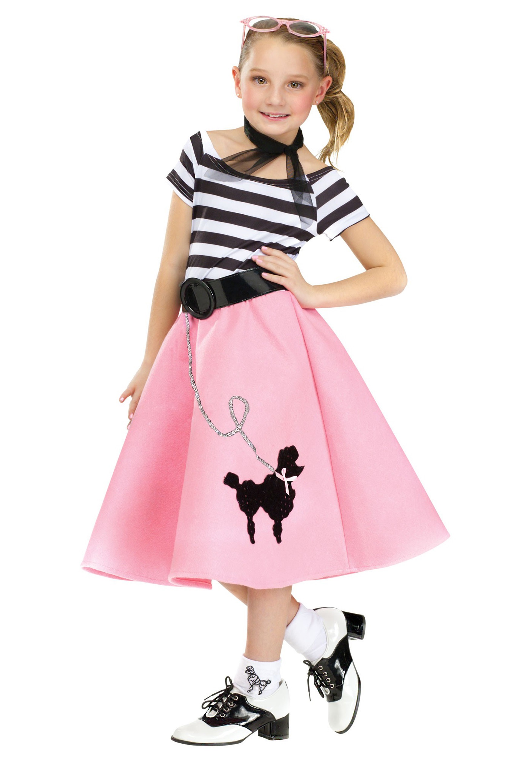 girls poodle skirt dress YRBMEOA