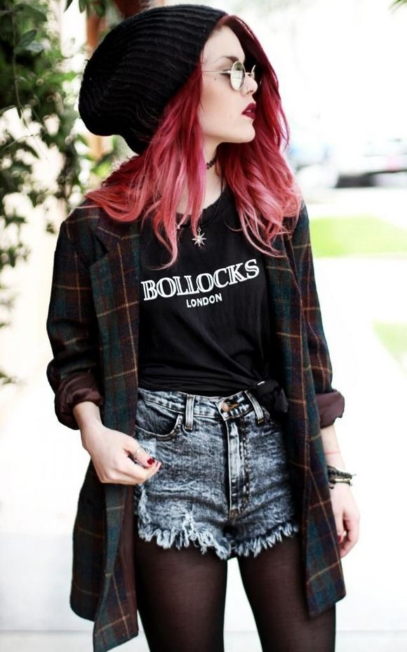 grunge fashion grunge flannels for girls | fashion-flashback-rock-90s-grunge-- EHZUORQ