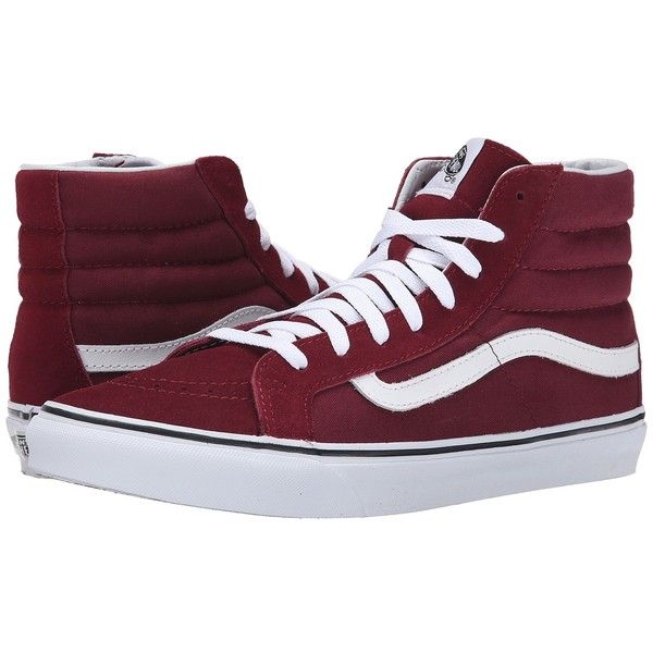 high top vans vans sk8-hi slim skate shoes ($55) ❤ liked on polyvore featuring shoes. high  top XPYCBZD