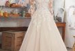 ivory wedding dresses morilee by madeline gardner u0027mairau0027 8110 | long sleeve wedding dress  featuring delicate crystal EXNXRNZ