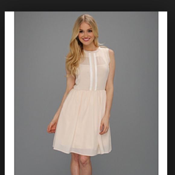 jessica simpson dresses - jessica simpson fit and flare pale pink dress AOHCZNN