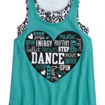 justice clothes tribal sports 2 in 1 tank | girls clothes {parent_category} | shop justice MYCXUEJ