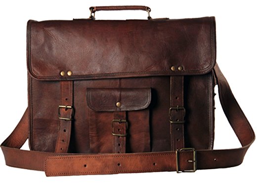 leather bags for men handmadecart leather messenger bag for men and women (15 inch) RTDPPLC