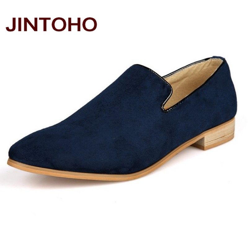 loafers for men jintoho fashion slip on men velvet loafers,spring and autumn men leather  shoes, suede loafers VVDNWOT