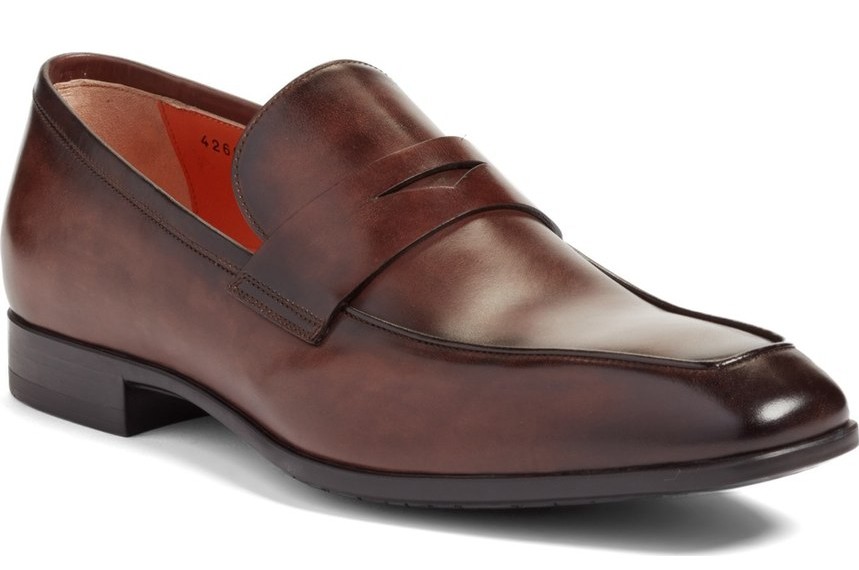loafers for men santoni u0027fisk square-toeu0027 penny loafer for men - buy it here for $565 DICKPRH