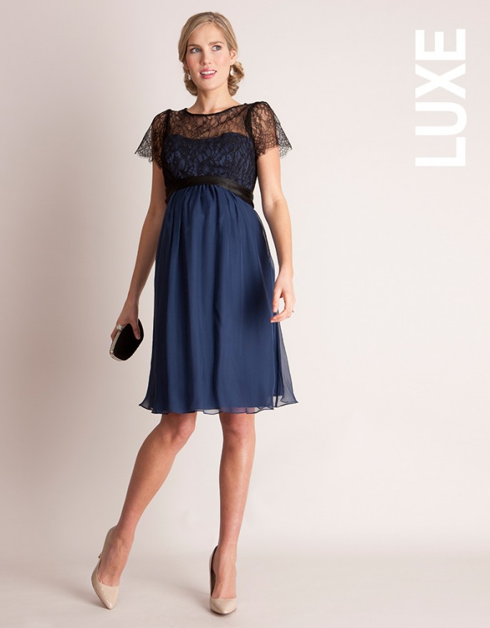 maternity cocktail dresses ... chic silk and lace special occasion maternity dress HEODXBX