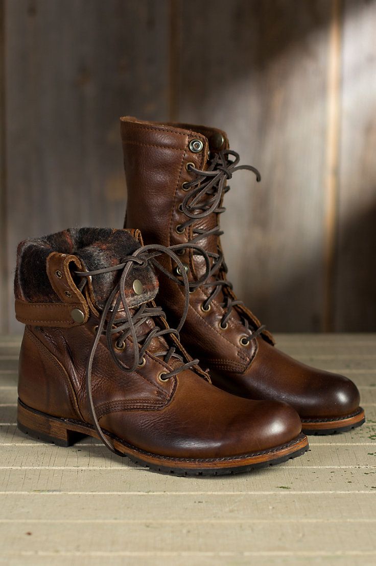 men boots menu0027s walk-over ian fold-over leather jump boots VKTDJSM