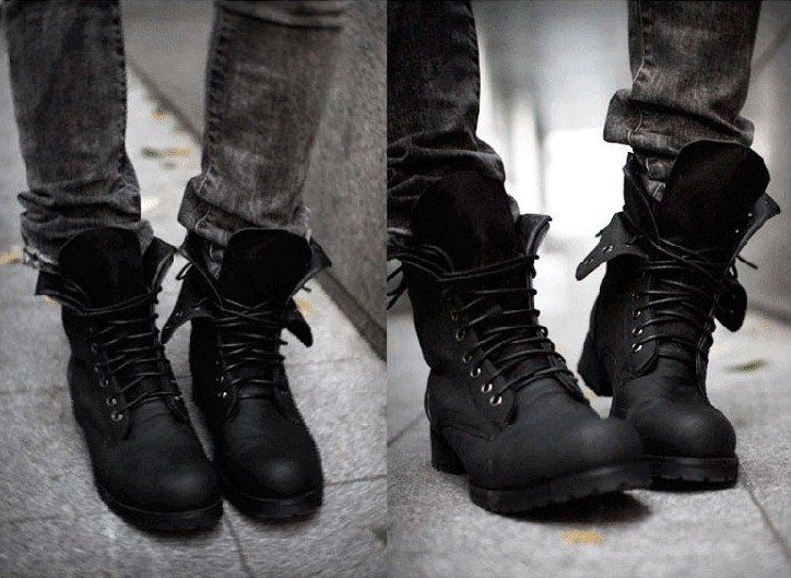 mens military boots fashion menu0027s outdoor lace up half western motorcycle army combat boots,winter  cow leather waterproof VAQKQWZ