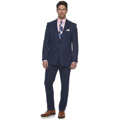 mens suit menu0027s apt. 9® slim-fit stretch blue suit separates QRMVWBX