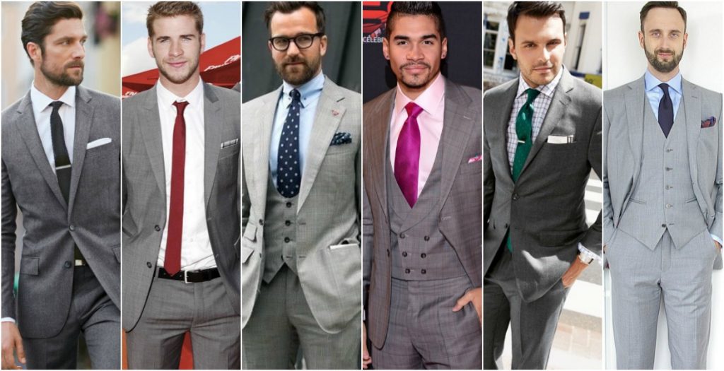mens tie choices with grey suit SMMHPBA