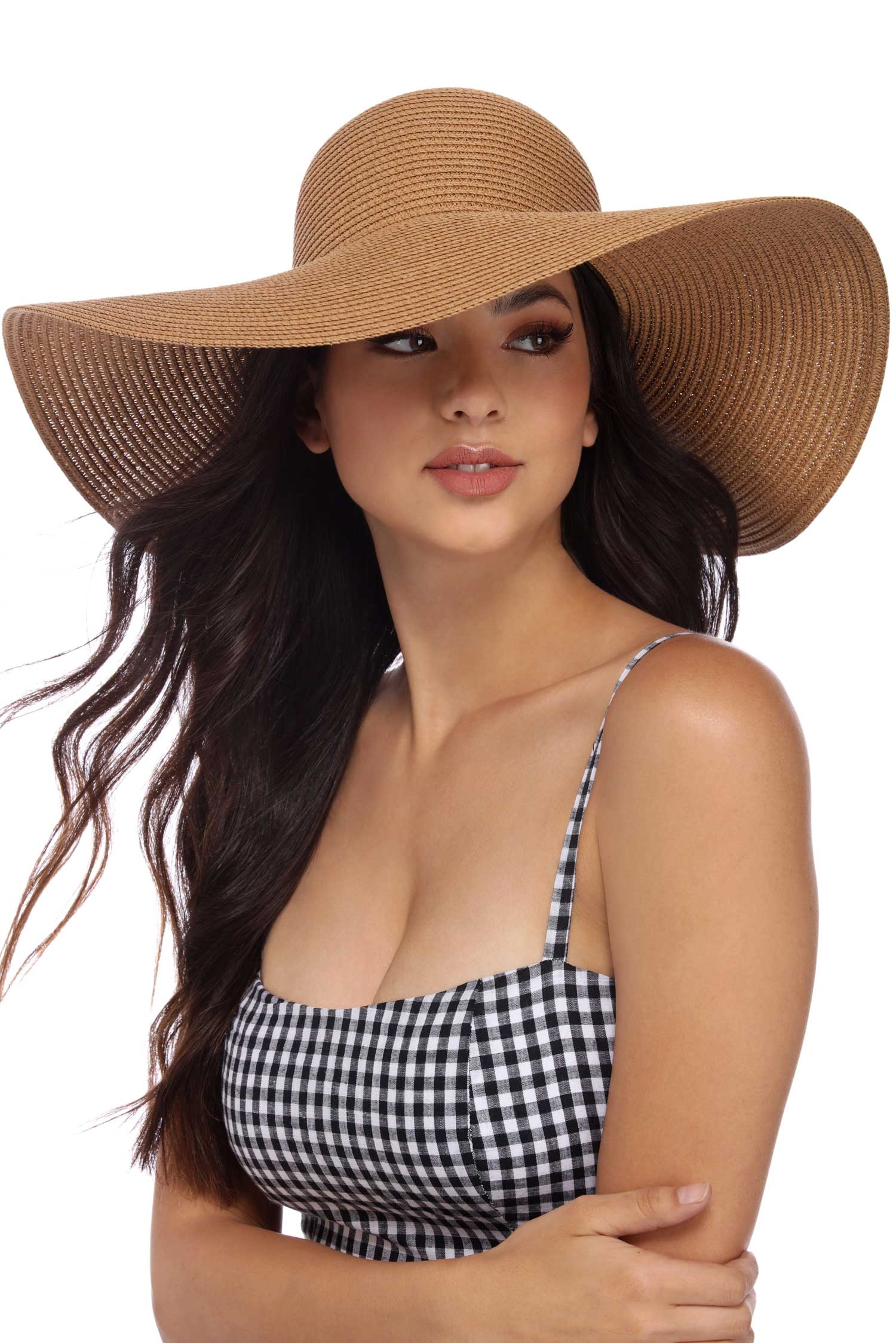 natural woven straw floppy hat YCVIRZG