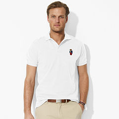 polo shirts for men classic fit bear polo shirt - personalization classic fit - ralphlauren.com YNLZMMW
