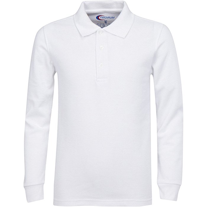 premium menu0027s long sleeve polo shirts - stain guard polo shirts ... VCTZGVS