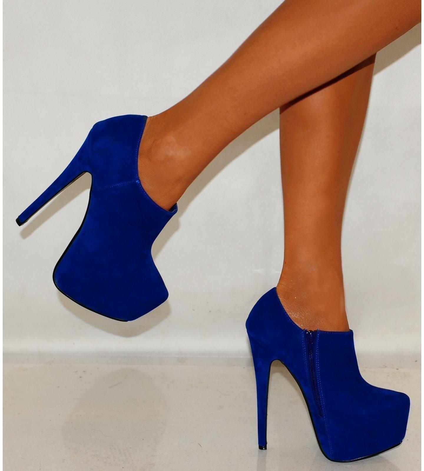 royal blue heels | koi couture ladies v2 blue ankle boots high heels TUKYJKY