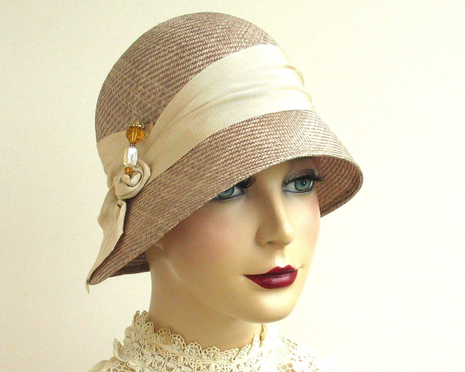 straw cloche hat womenu0027s straw hat spring fashion spring accessory 1920s  flapper hat great GXIBYRI