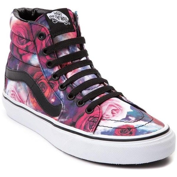 vans high tops vans sk8 hi galaxy rose skate shoe ($99) ❤ liked on polyvore featuring shoes CYUYUIX