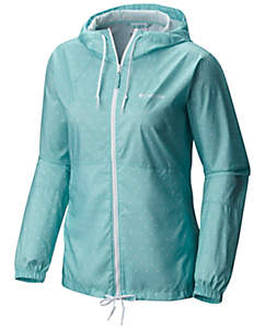 windbreaker jacket womenu0027s flash forward™ printed windbreaker - plus size VAVFRCD