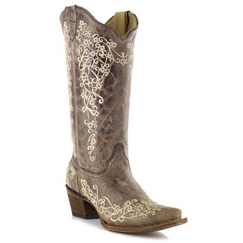 women cowboy boots corral womenu0027s bone embroidery western boots RZRMNIT
