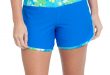 womens swim shorts womenu0027s swim shorts - daisy blue HBSIPPG