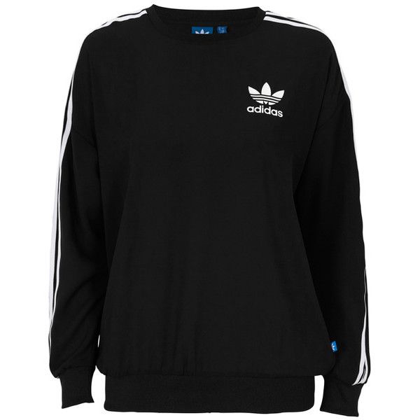 adidas jumper adidas originals trøje 3stripes sweats ($67) ❤ liked on polyvore featuring  tops, MNGTHBD