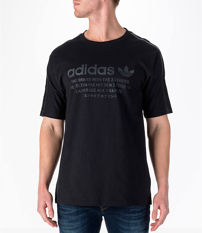Adidas Originals T Shirt front view of menu0027s adidas originals nmd t-shirt in black RADGOUA