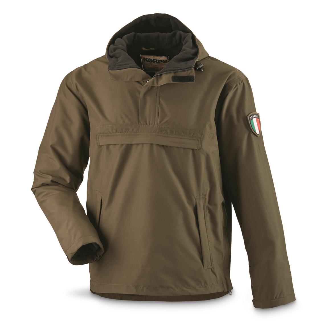 anorak jackets italian military surplus insulated anorak jacket, new, olive drab ZFBRCOW