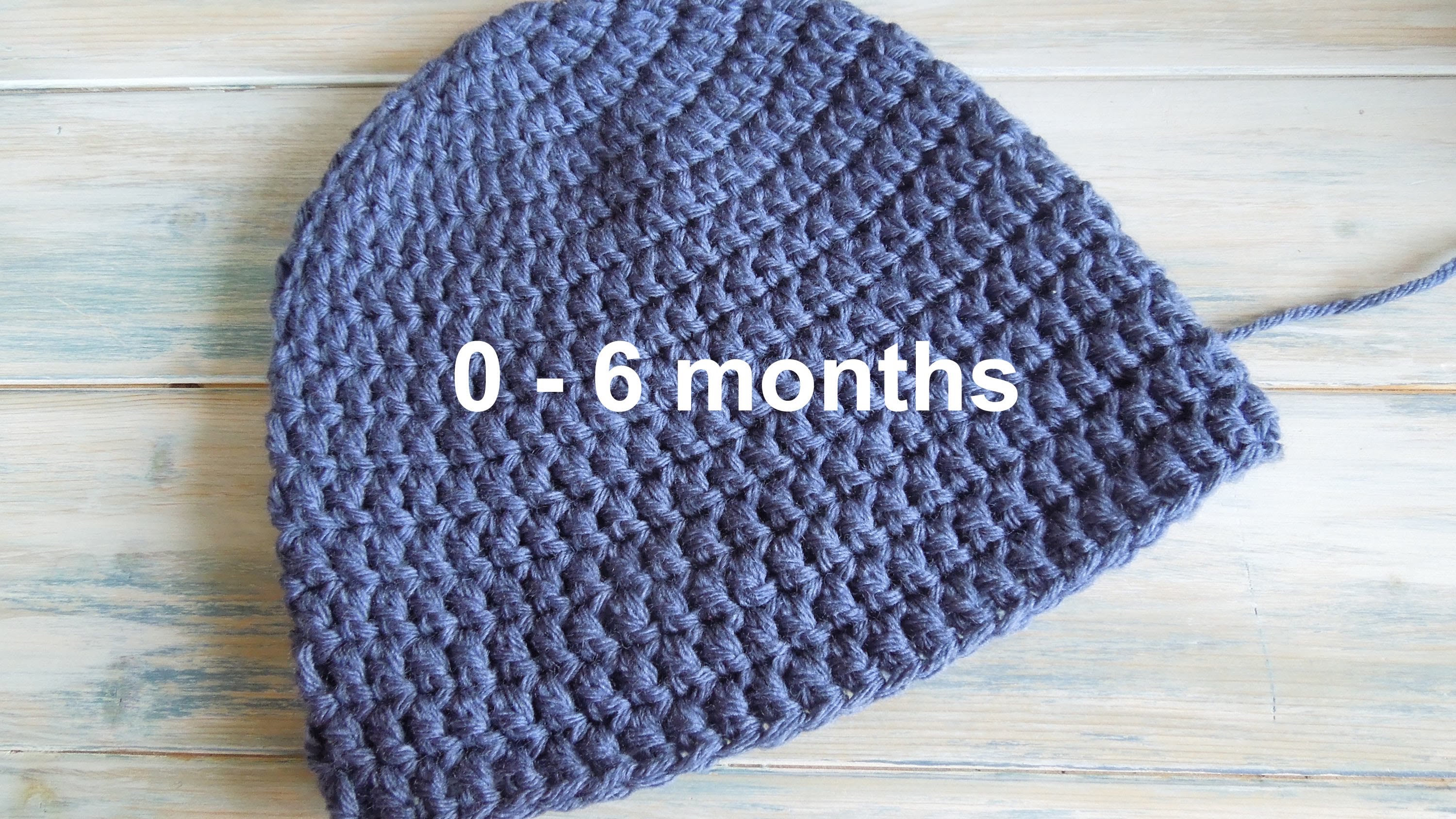 baby crochet hats (crochet) how to - crochet a simple baby beanie for 0-6 months - youtube BYLODET