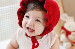 Baby Girl Hats baby girl hats fashion ruffled windproof kids caps red knitted childrenu0027s  hats for autumn YTIOIGM