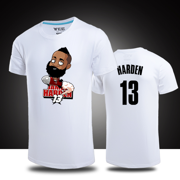 Basketball T shirts james harden cartoon logo t shirts harden jersey mens t shirt basketball  jersey genuine IVCDPJI