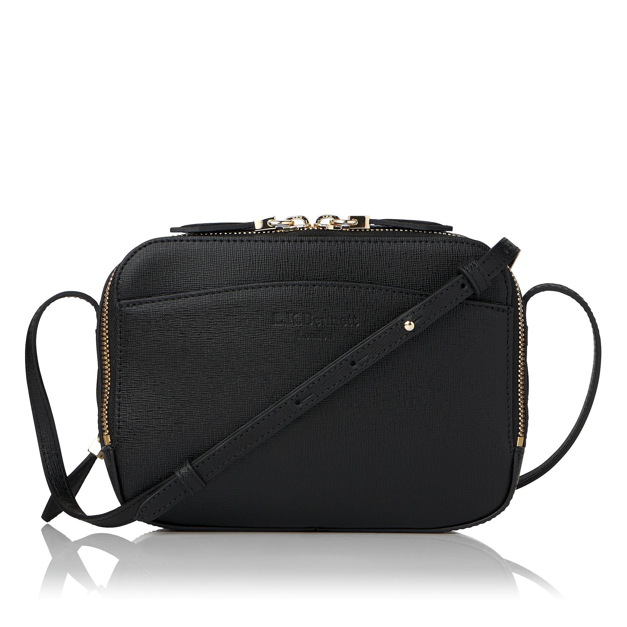 black bags mariel black leather crossbody bag | handbags | l.k.bennett KBKRXHX