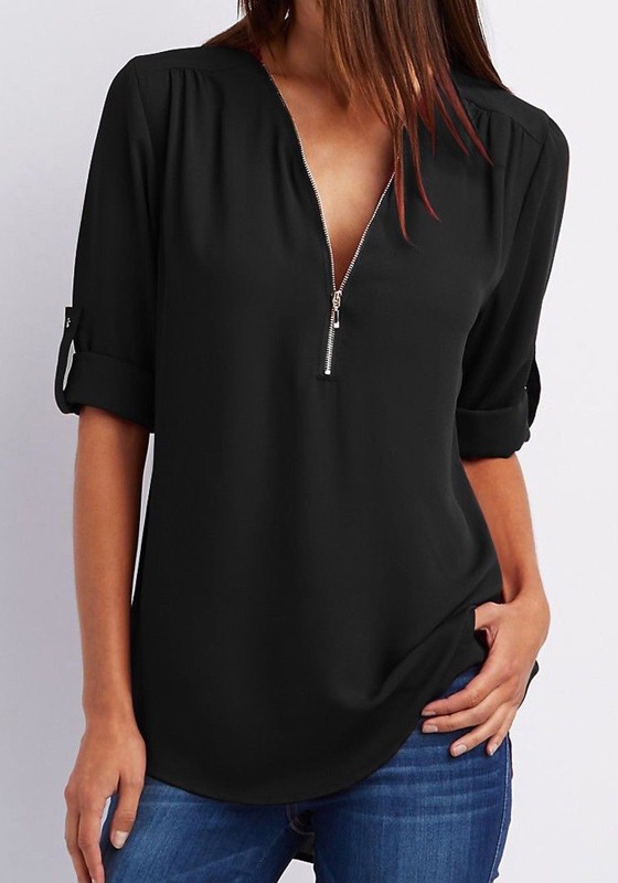 Get the complete look with black blouses