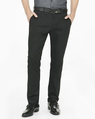 Black Dress Pants slim stretch cotton dress pant | express HRWAMXN