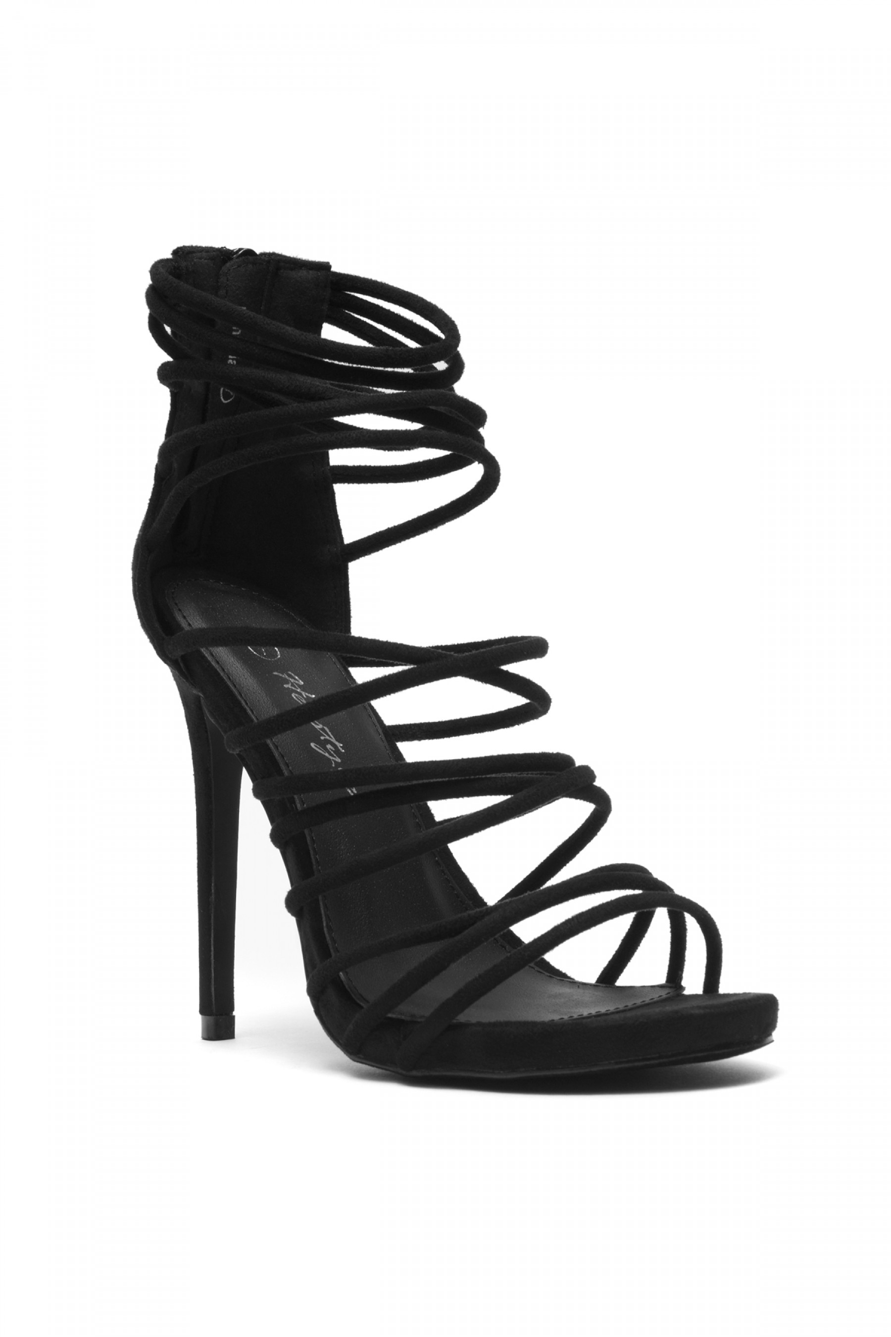 black open toe heels womenu0027s lenavia: stiletto heel, strappy, peep toe - black OVJITIB