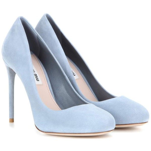 blue pumps miu miu suede pumps (1 010 aud) ❤ liked on polyvore featuring shoes, pumps, JHKSZJQ
