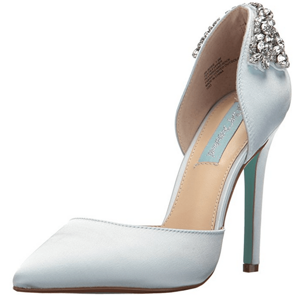 blue wedding shoes by betsey johnson KCMQAOW