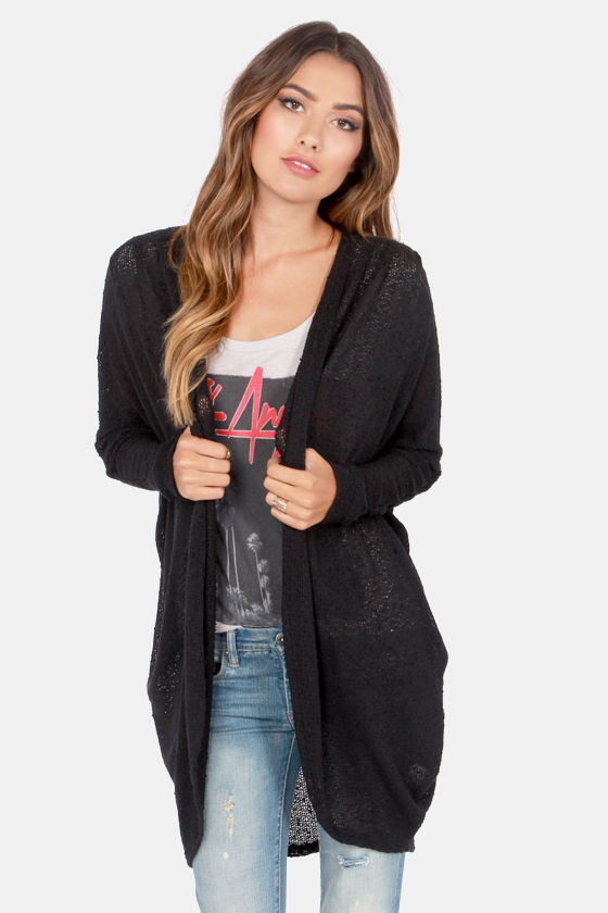 Enhance your looks with a black Cardigan