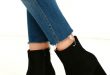 boots heels my generation black suede high heel mid-calf boots PDVQWSD