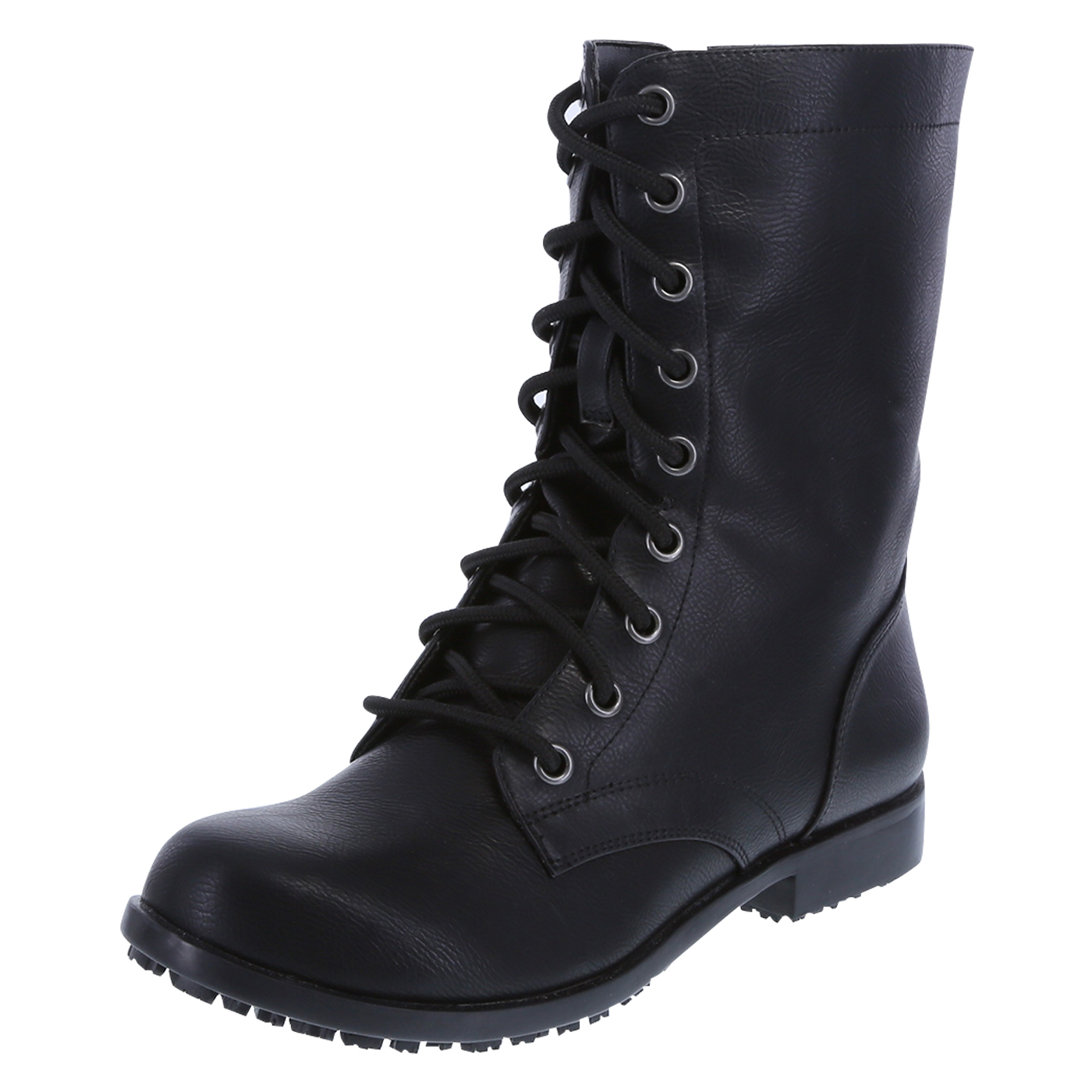 boots women womenu0027s slip resistant brooke lace-up with zipper boots, black, hi-res ... FLCVUIA