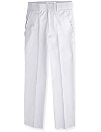 Boys white pants boys flat front slacks slim fit dress pants MSJQDTJ